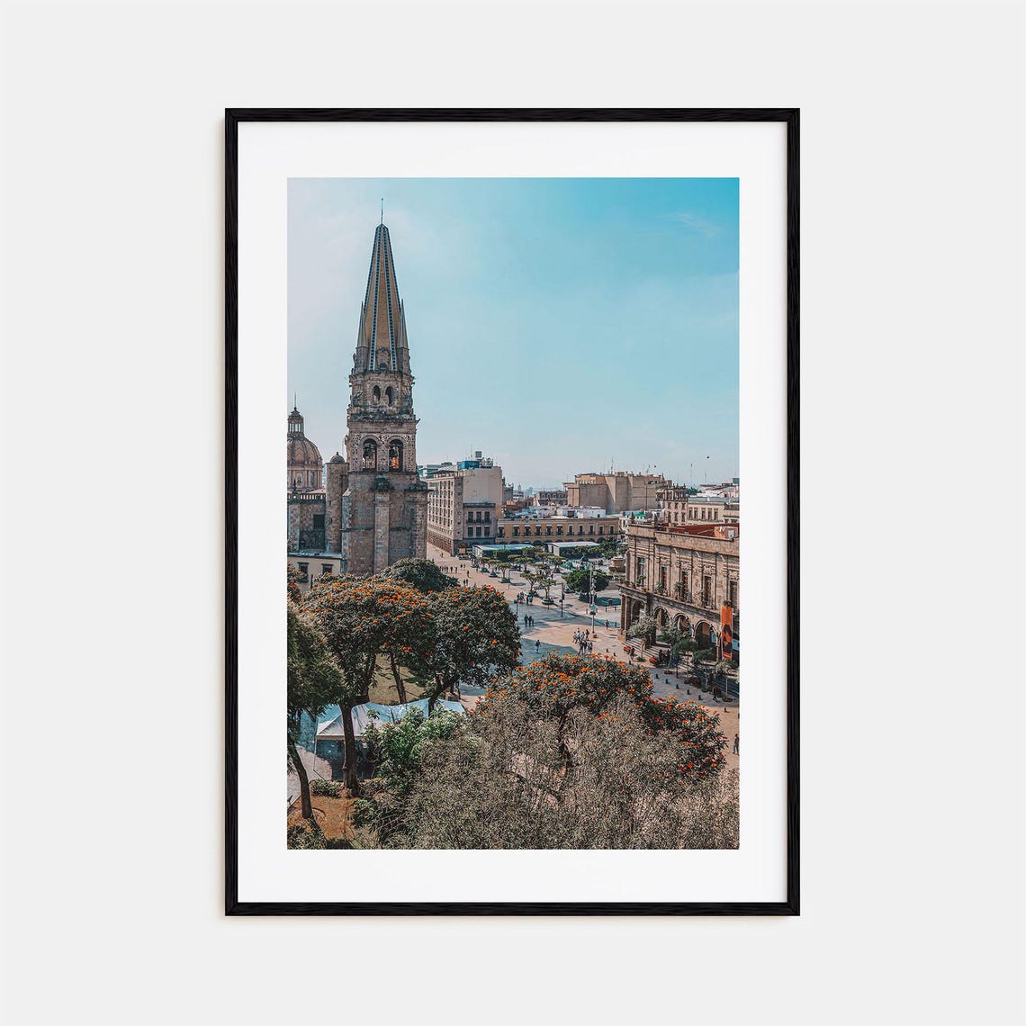 Guadalajara Mexico Cathedral Plaza Historic City Photo Art Poster