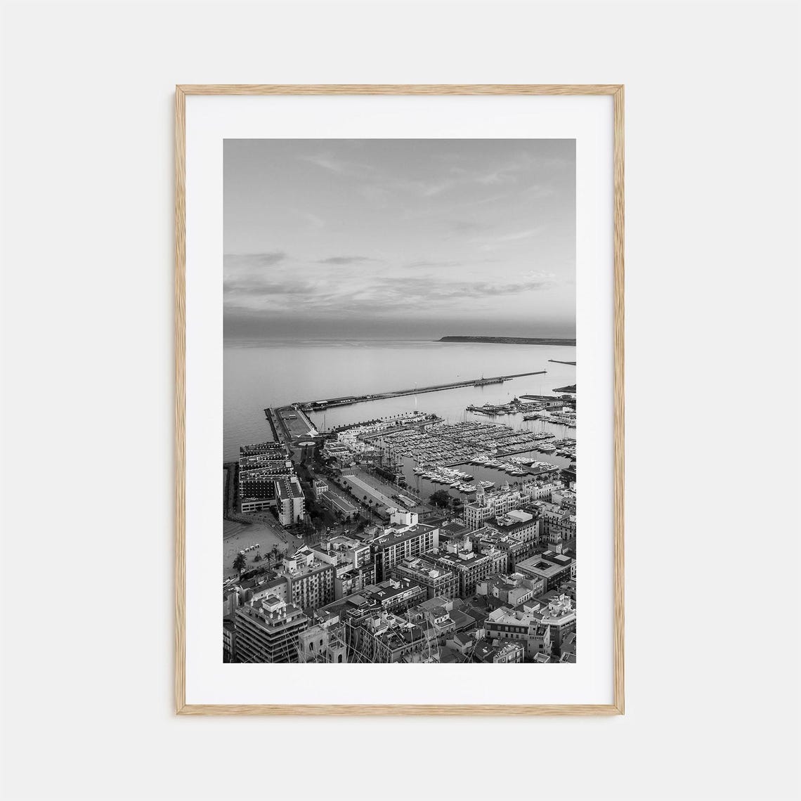 Alicante Photo Poster Print Alicante Black And White Wall Art Alicante Wall Photography Alicante Travel Alicante Map Poster