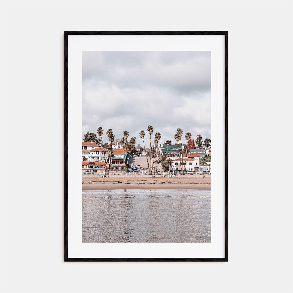 Santa Cruz Colorful Travel Poster, City Map Print
