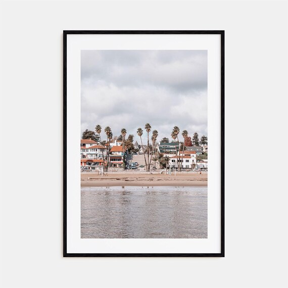 Santa Cruz Colorful Travel Poster, City Map Print