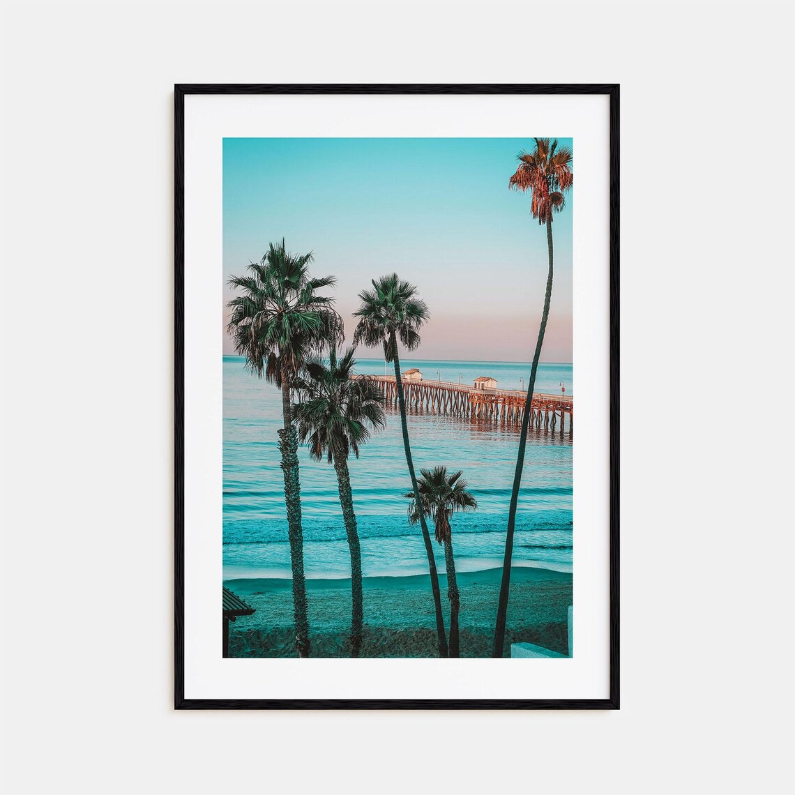Southern California Travel Poster, Colorful Street Map