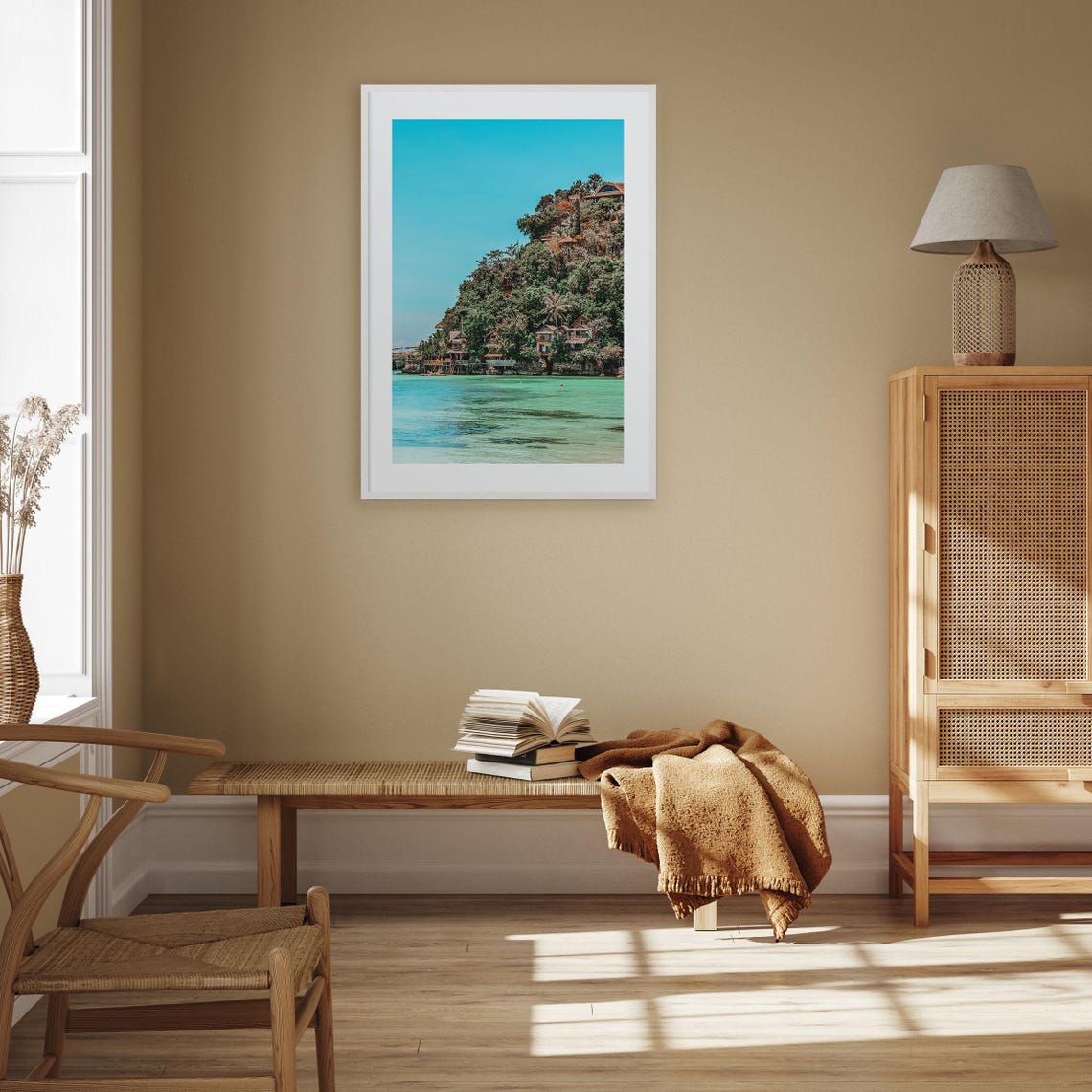 Boracay Philippines Poster Cliffside Villas Turquoise Sea View - Image 3
