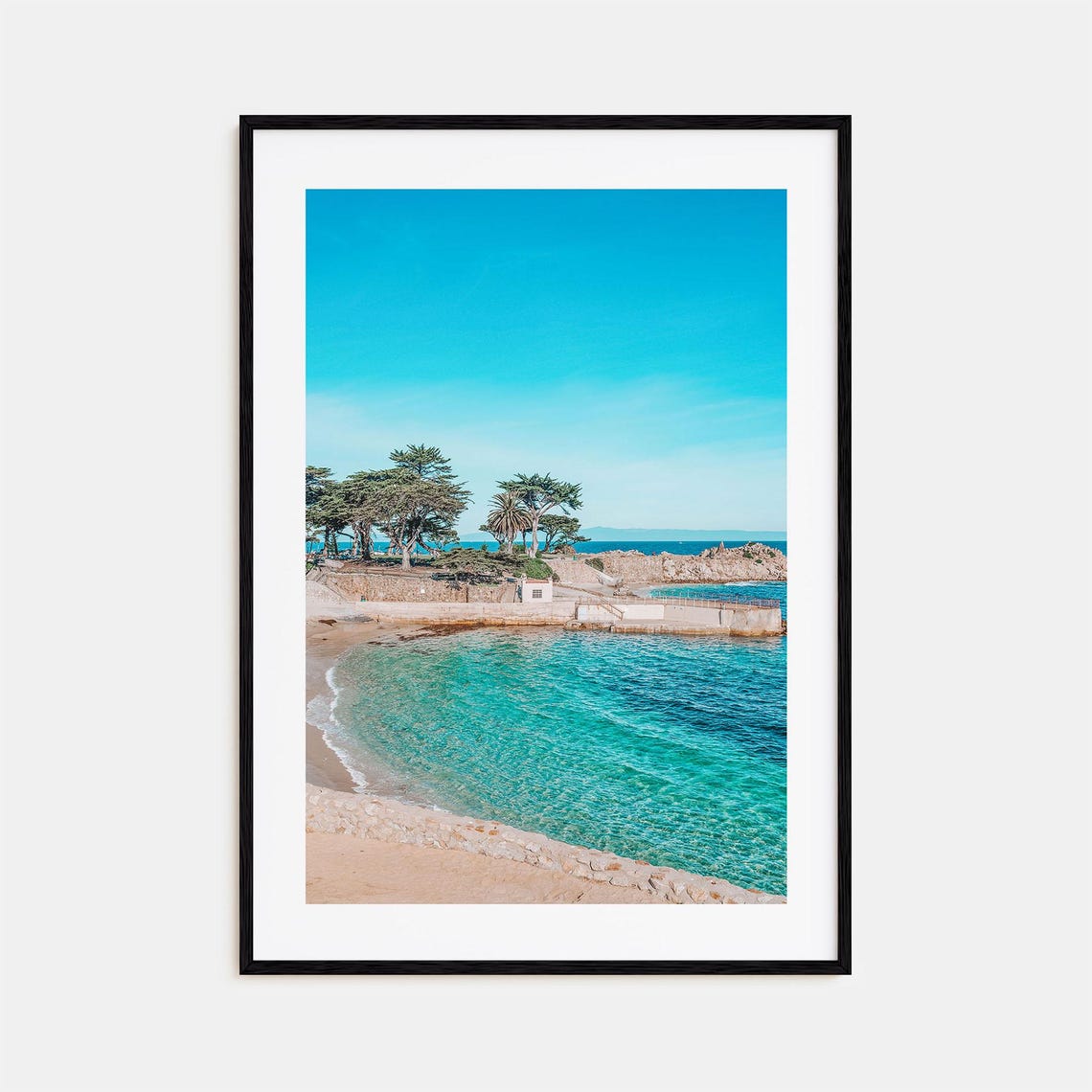 Pacific Grove Cove Turquoise Water Cypress Coast California Poster