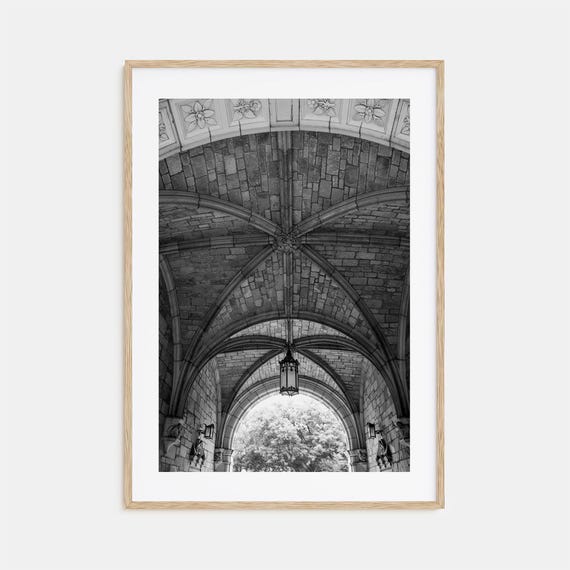 Ann Arbor Black And White Travel Poster Print
