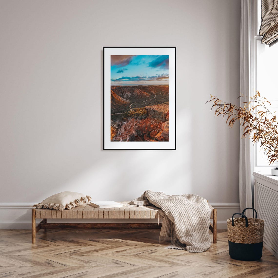 Western Australia Outback Canyon Sunset Red Rock Landscape Poster - Image 2