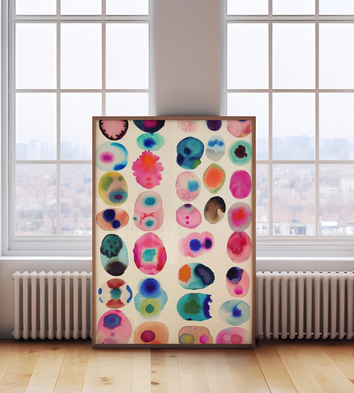 Abstract Blobs Art Print, Psychedelic Decor