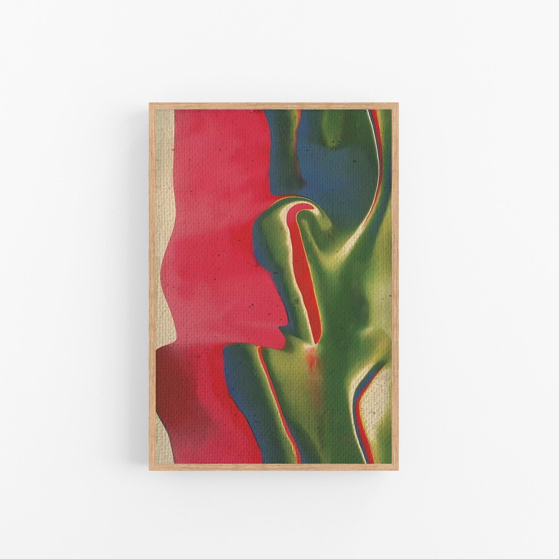 Abstract Waves Art Print, Trippy Psychedelic Decor