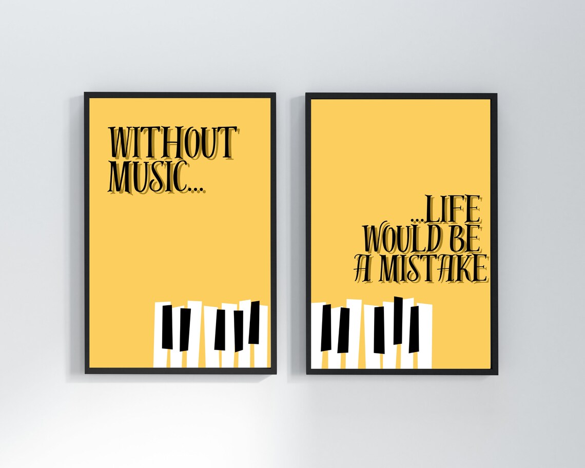 Inspirational Music Quote, Motivational Wall Art Print - Image 3