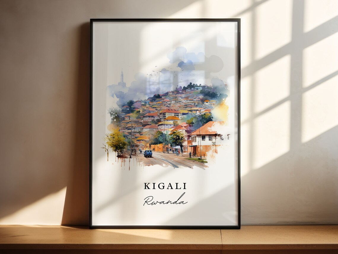 Kigali Africa Poster, Rwanda Wall Art Print - Image 4