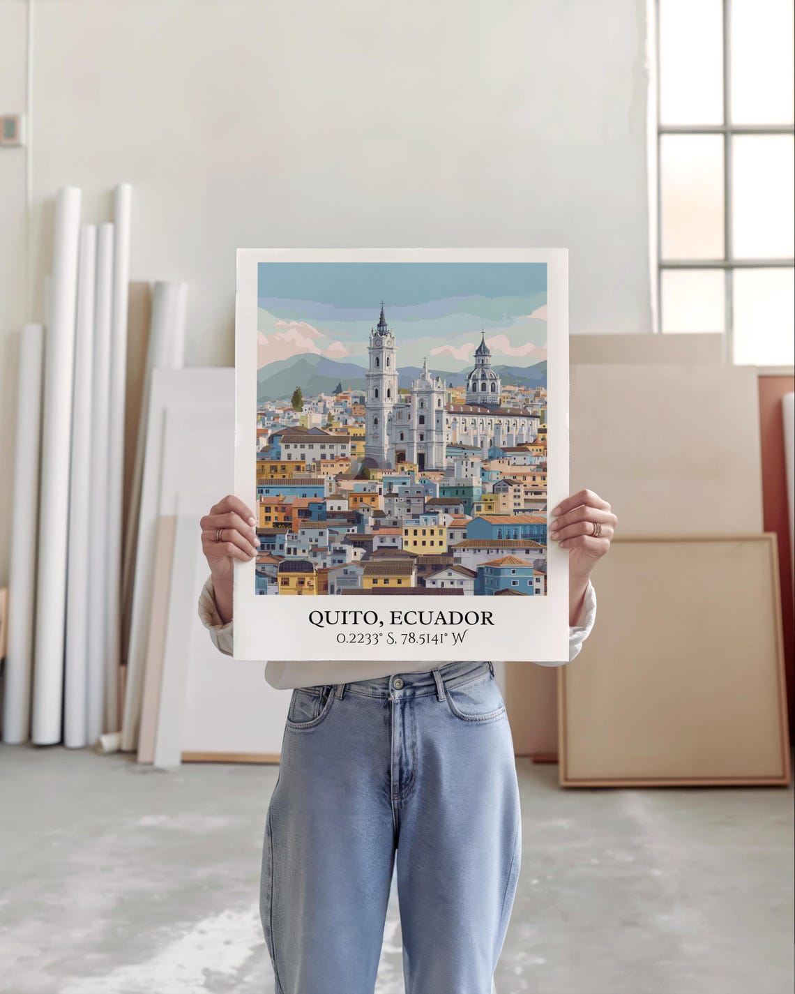Quito Ecuador Art Retro Travel Home Decor Gift Prints Housewarming - Image 3