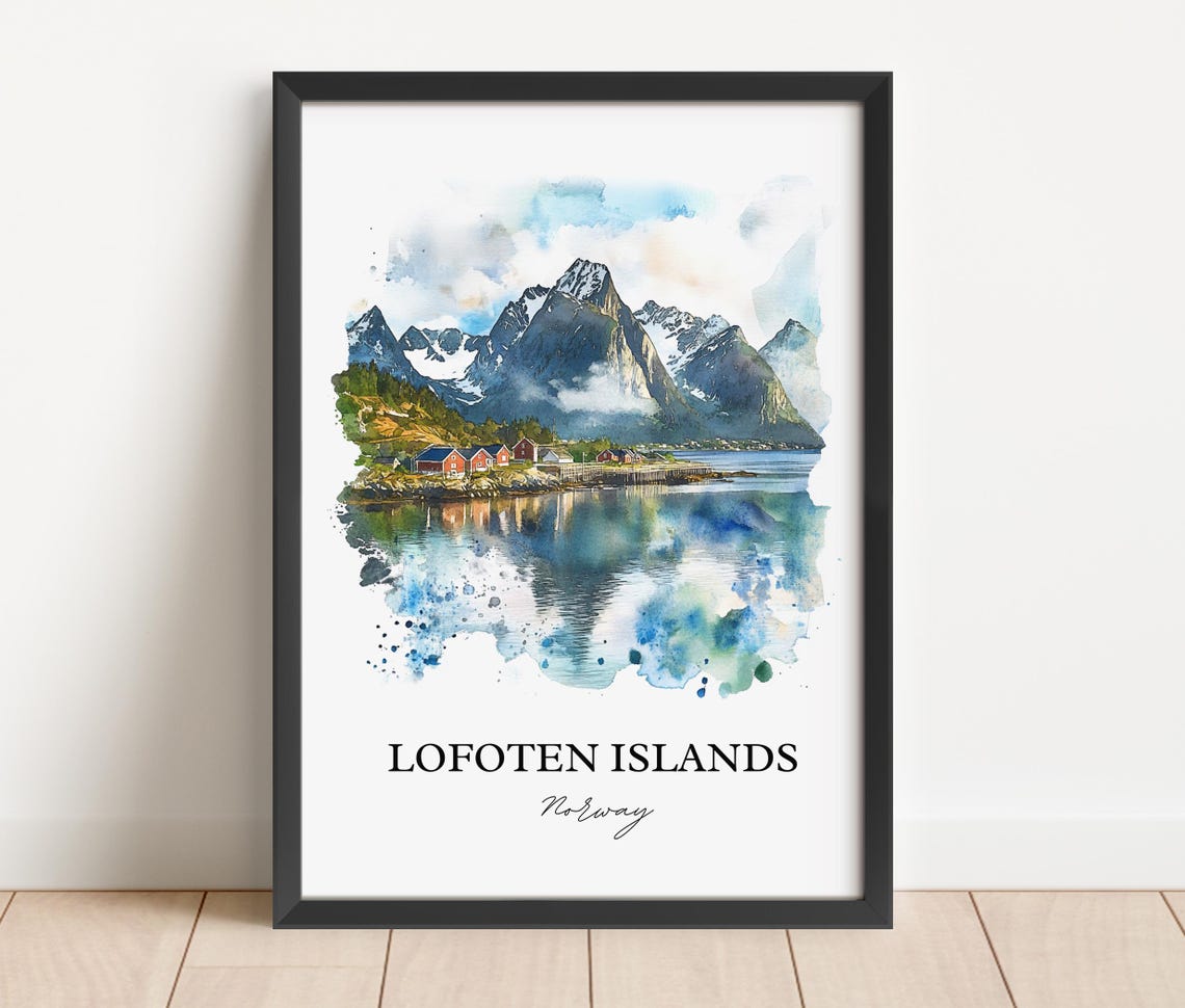 Lofoten Islands Housewarming Travel Poster - Image 3
