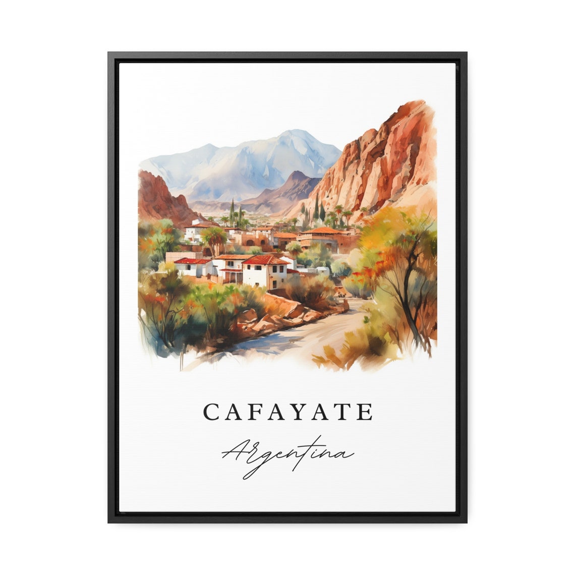 Cafayate Argentina Wall Art Poster Print Wedding Gift Birthday Present Custom Text Perfect - Image 2