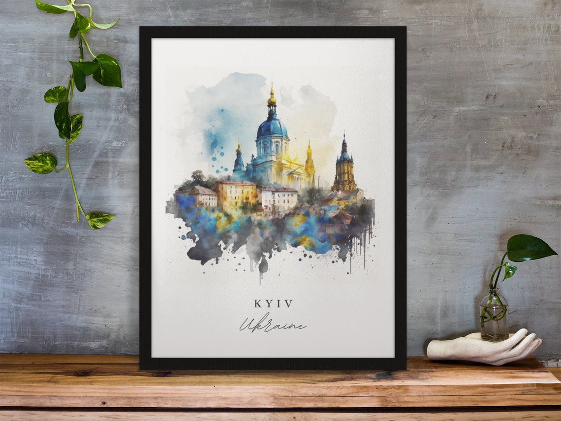 Kyiv Traditional Travel Poster, Ukraine Travel Art - Image 2