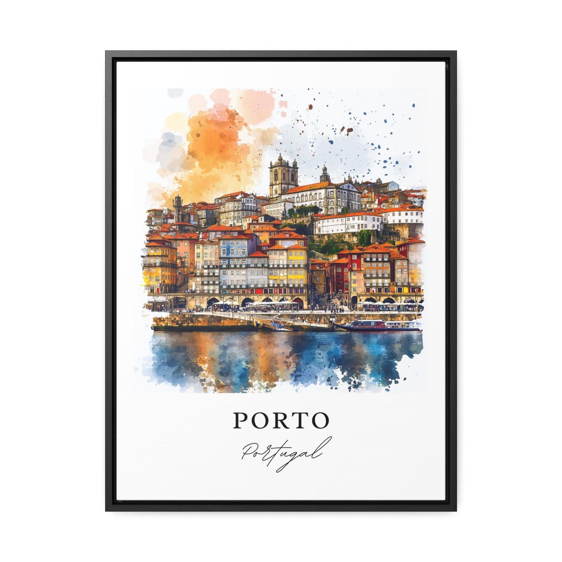Porto, Portugal Watercolor Travel Poster - Image 2