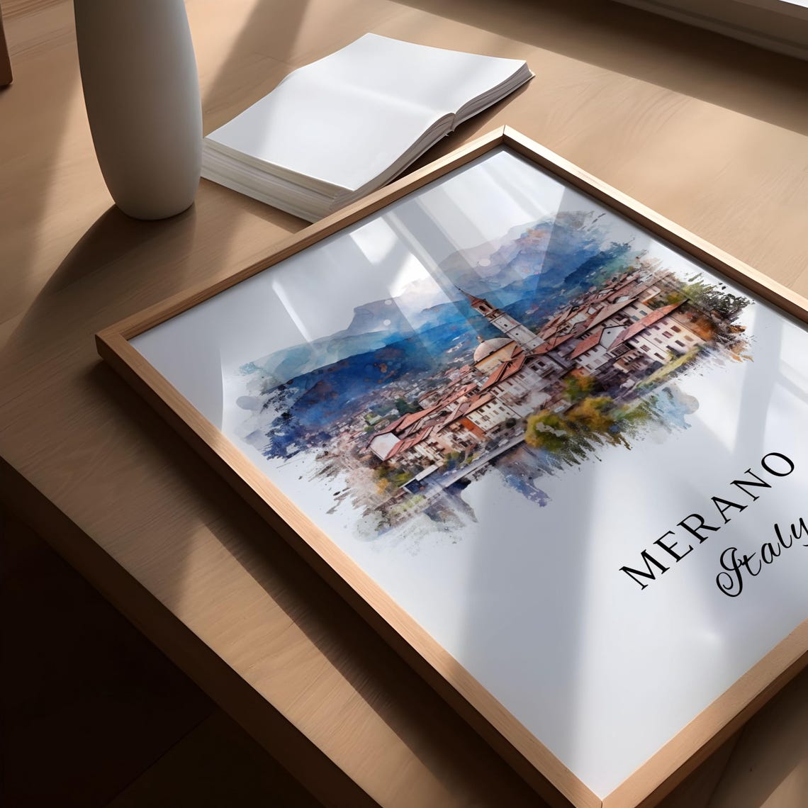 Merano Italy Travel Poster, Custom Text Wall Art - Image 5
