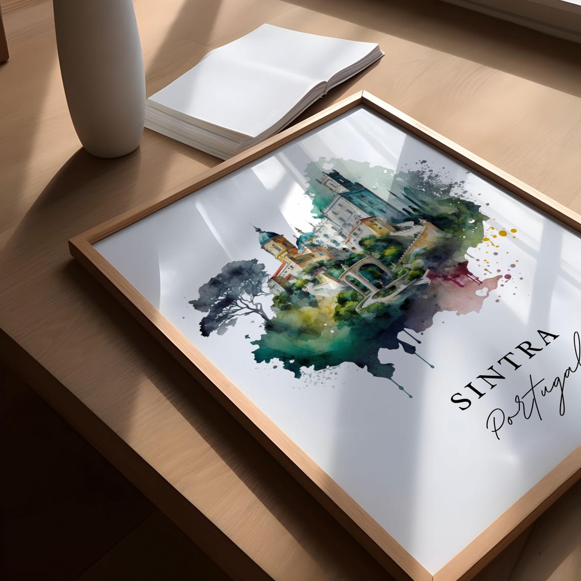 Sintra Portugal Travel Poster, Custom Text Personalised - Image 5