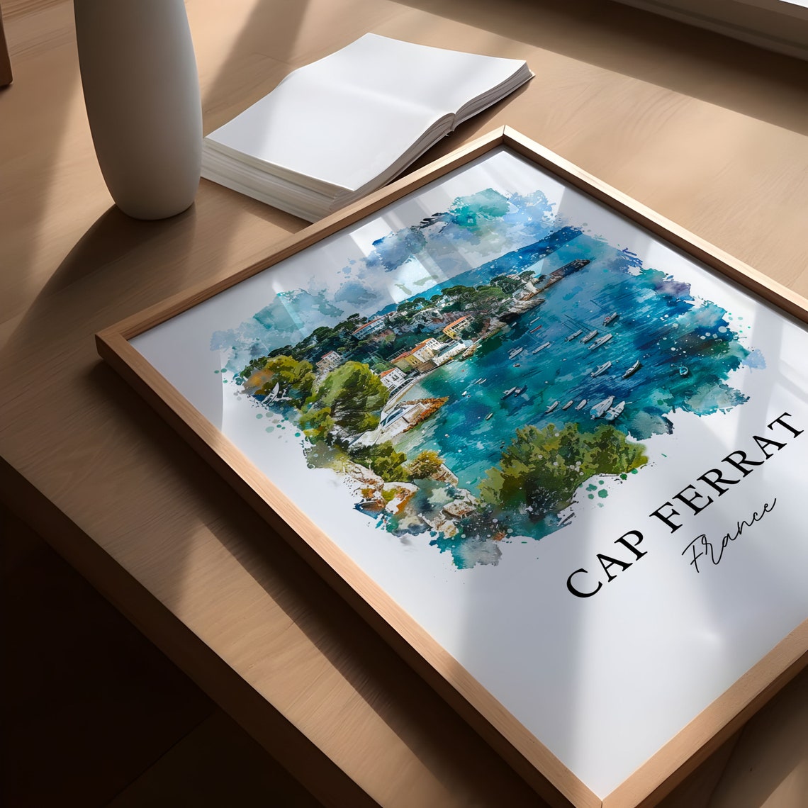 Saint-Jean-Cap-Ferrat Watercolor Travel Poster - Image 5