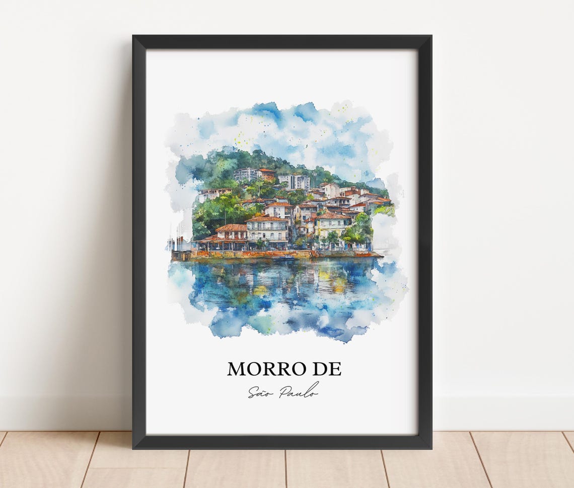 Morro De Sao Paulo Wall Art Ilha Tinhar Print Brazil Artwork Gift Travel Poster Housewarming - Image 5