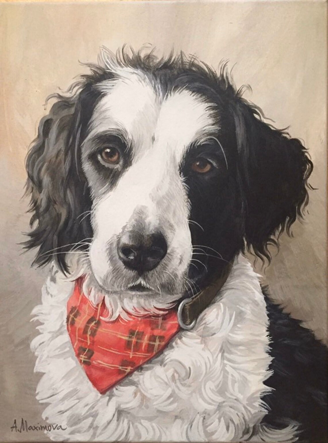 Custom Pet Portraits, Personalized Dog Portrait Art Print