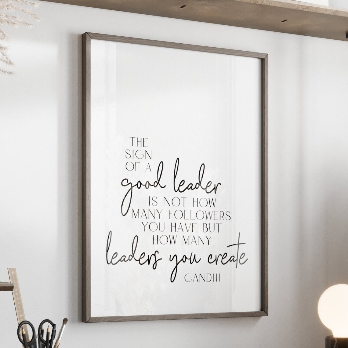 Women Leadership Quote, Motivational Office Art Print