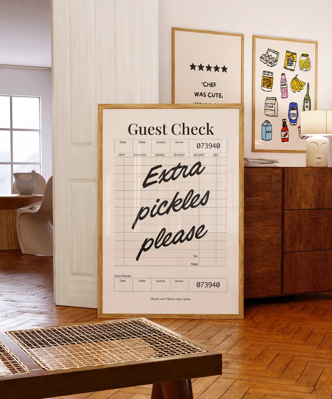 Extra Pickles Please Funny Quote Art Print