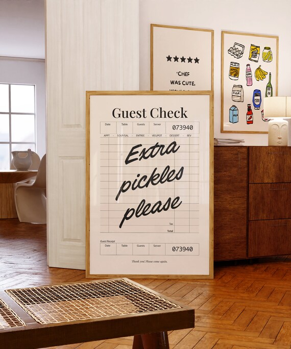 Extra Pickles Please Funny Quote Art Print