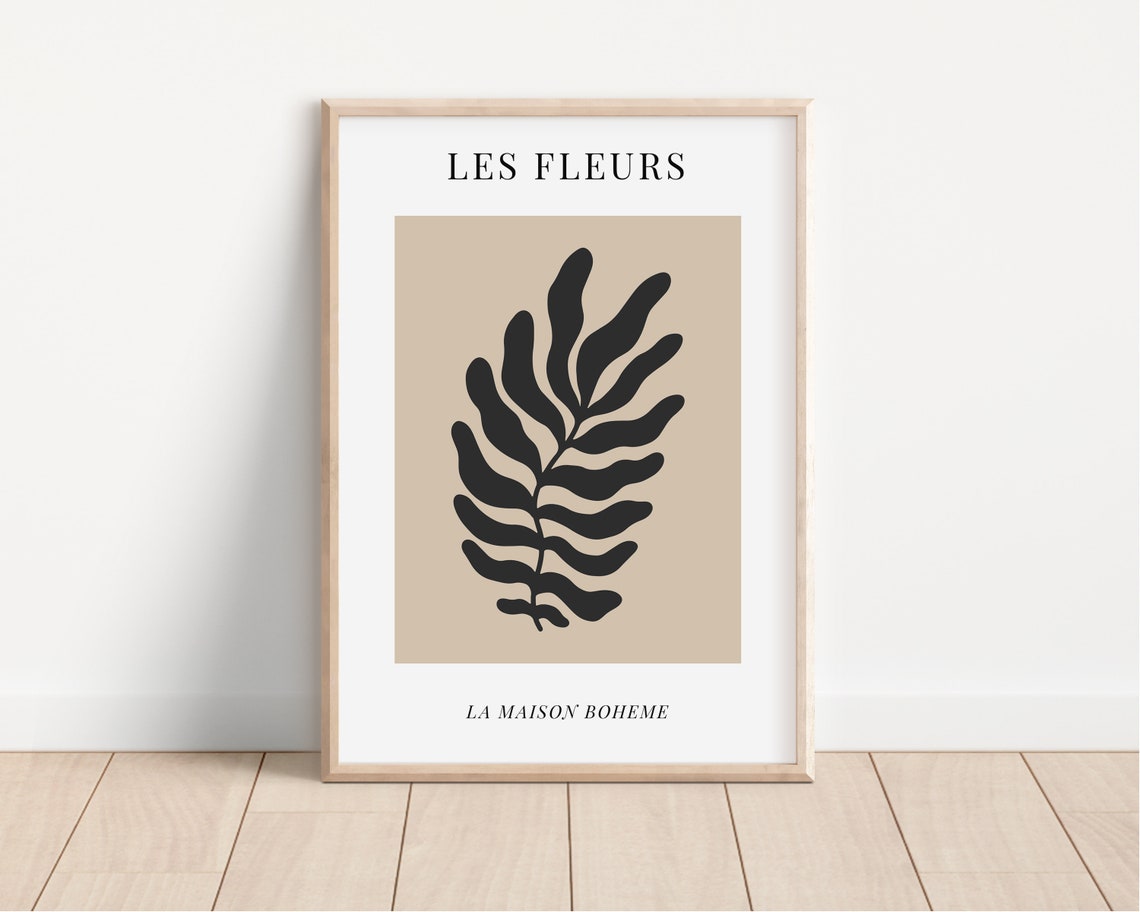 Les Fleurs La Maison Boheme Black Palm French Botanical Art Poster - Image 6