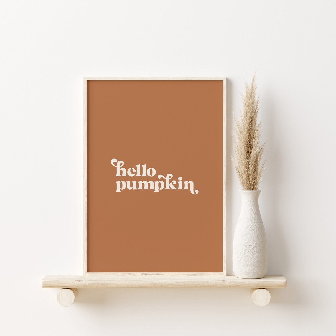 Hello Pumpkin Autumn Poster Wall Art Print - Image 2