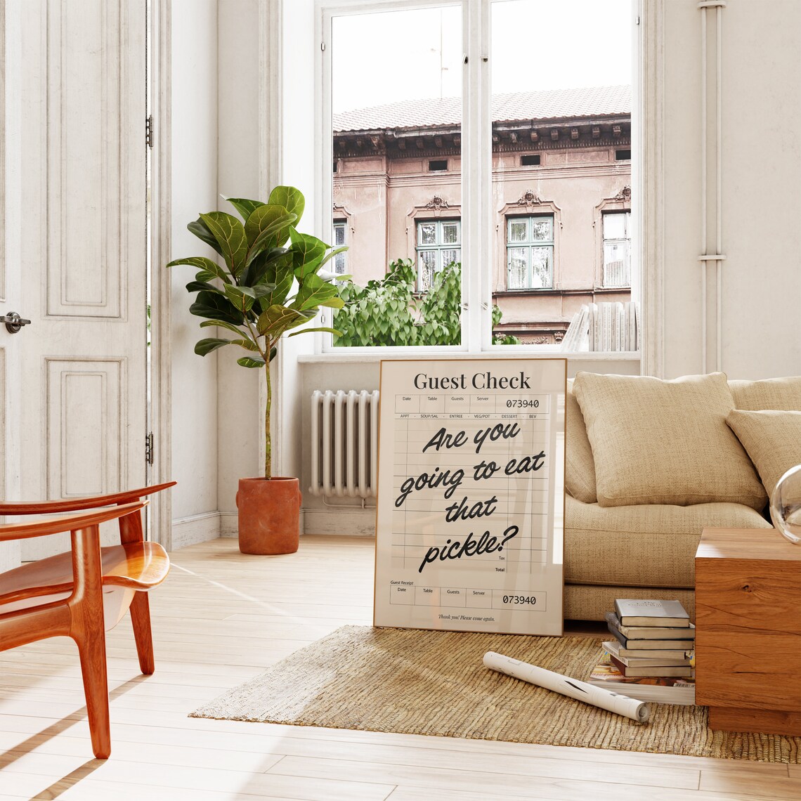 Are You Going To Eat That Pickle, Funny Quote Print - Image 2