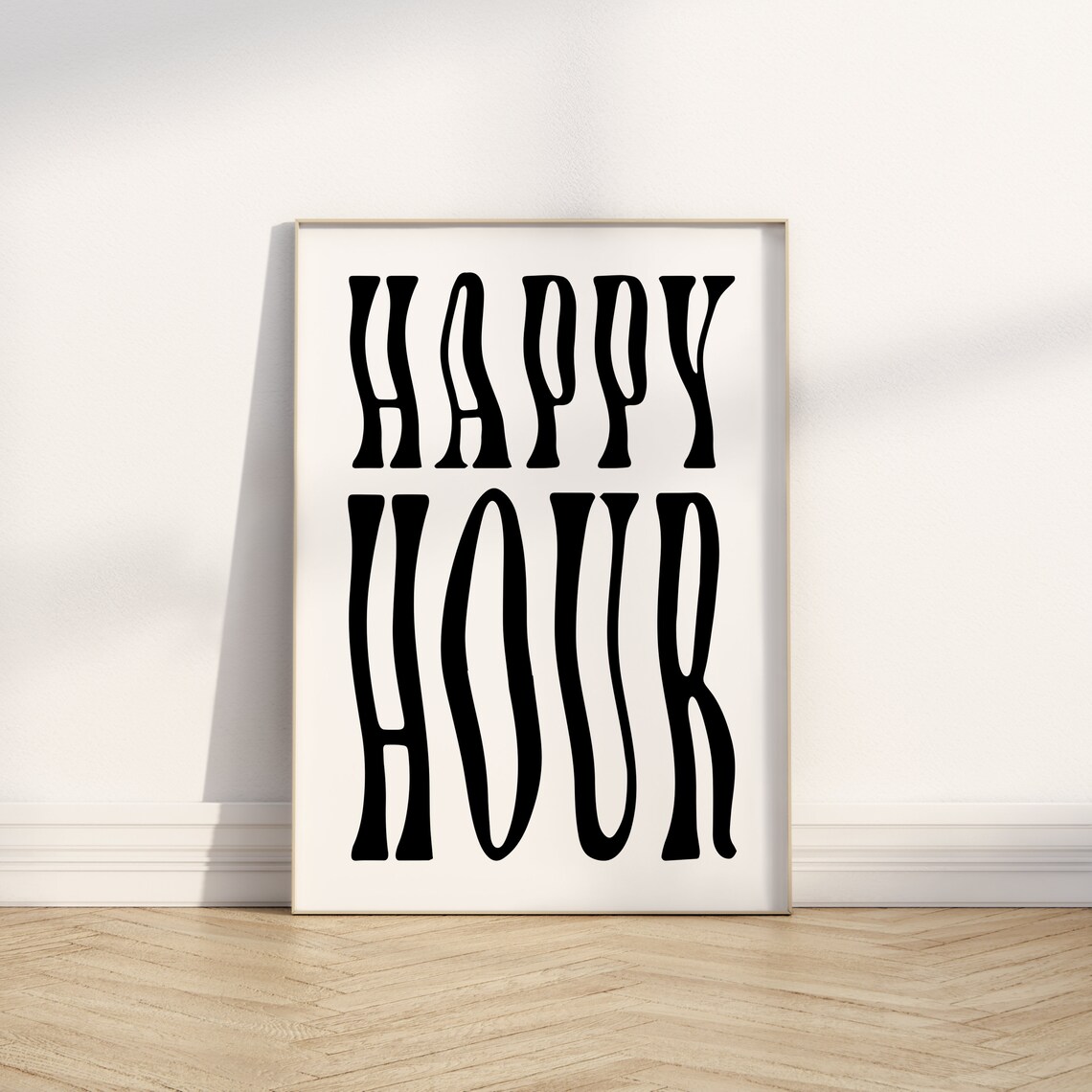 Happy Hour Cocktail Drinks Bar Wall Art Print - Image 4