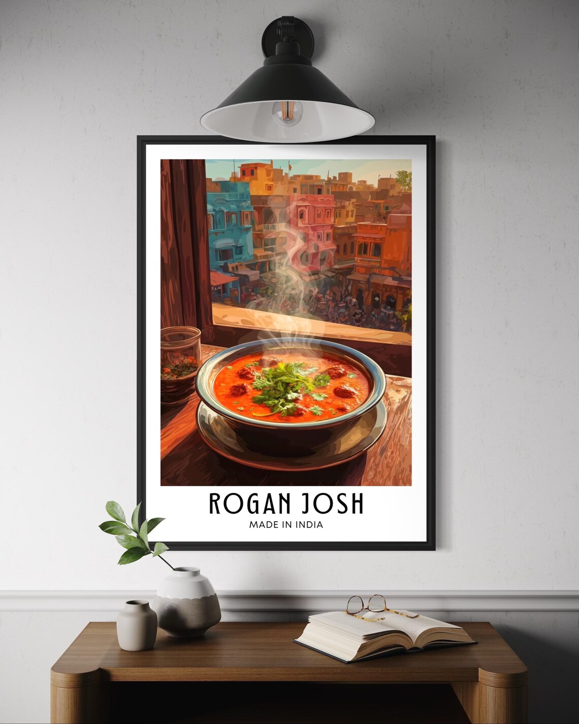Rogan Josh Curry Poster, Kitchen Wall Art Print