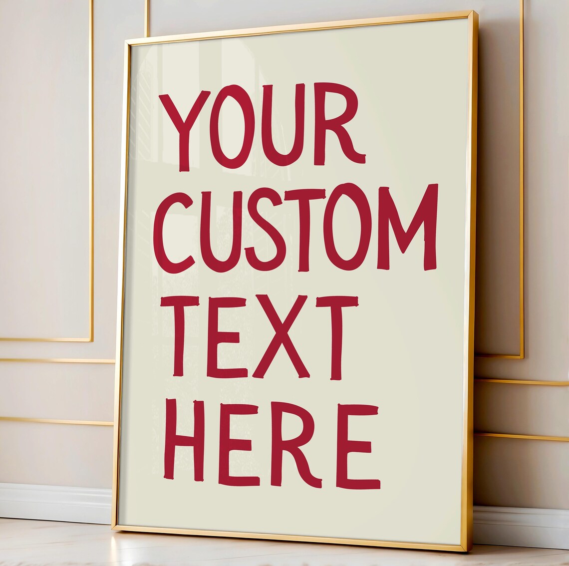 Custom Meet Me At The Vintage Typography Art Print - Image 3