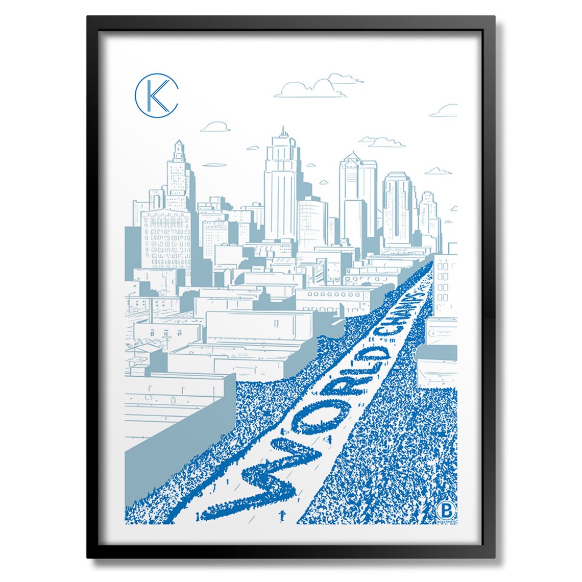 Kansas City World Champs Parade Art Print