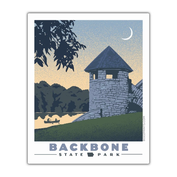 Backbone State Park Travel Poster
