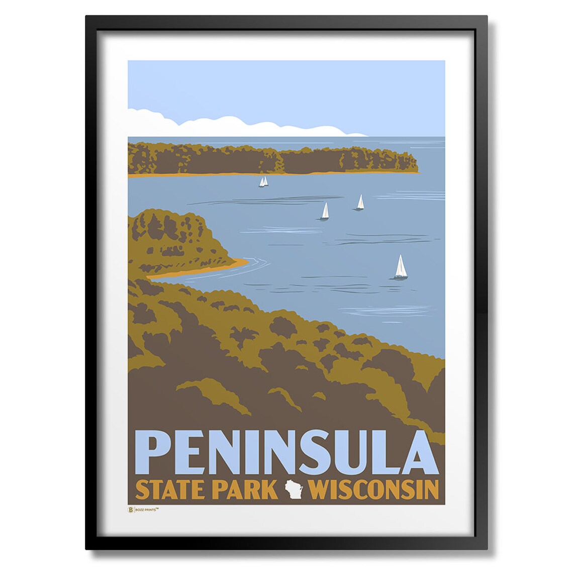 Peninsula State Park Wisconsin Travel Poster