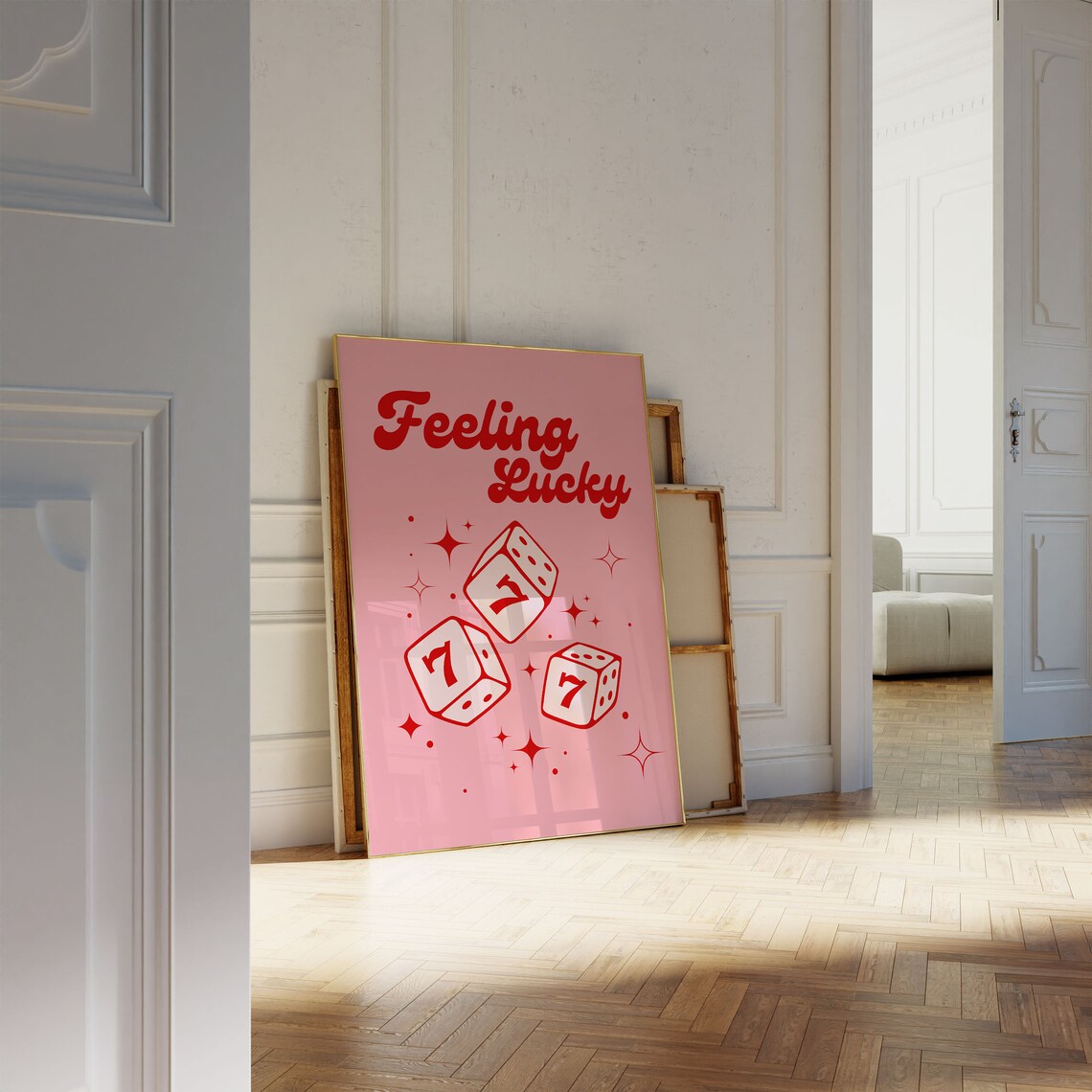 Feeling Lucky 777 Aesthetic Apartment Art Print - Image 3