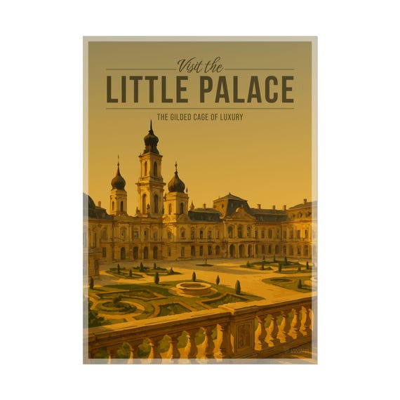 Little Palace Travel Poster Scenic Fantasy Wall Art