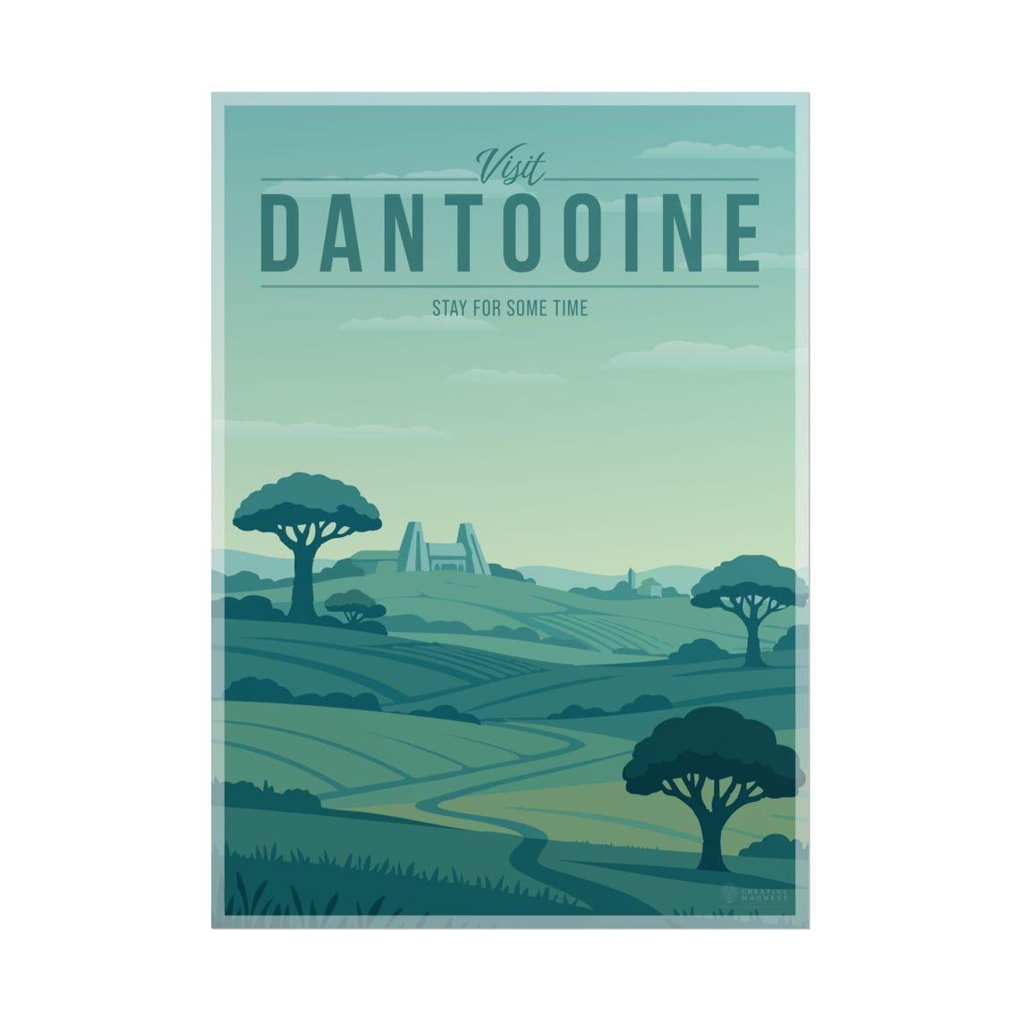 Visit Dantooine Stay for Some Time Star Wars Galaxy Travel Poster