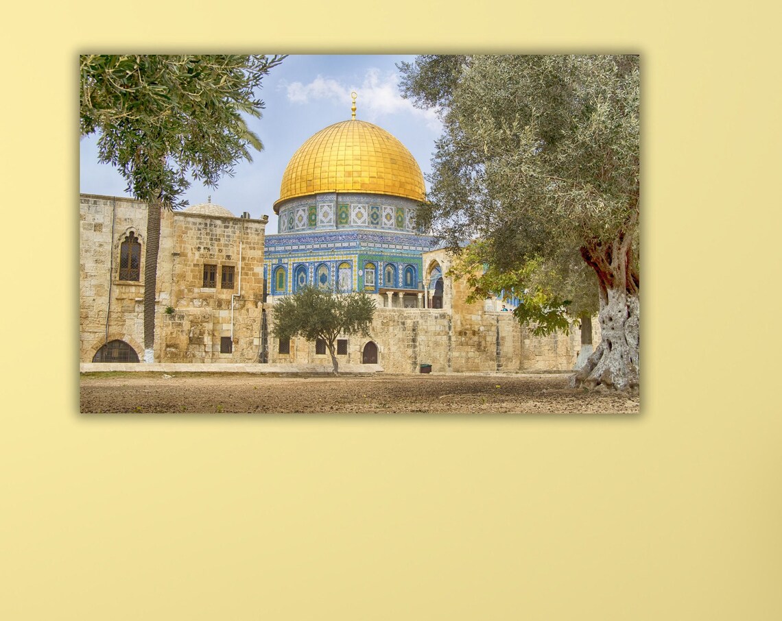 Dome of the Rock Golden Dome Jerusalem Old City Landmark Poster