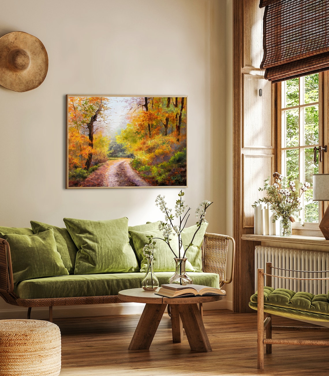 Autumn Forest, New Hampshire Fall Landscape Art Print - Image 3