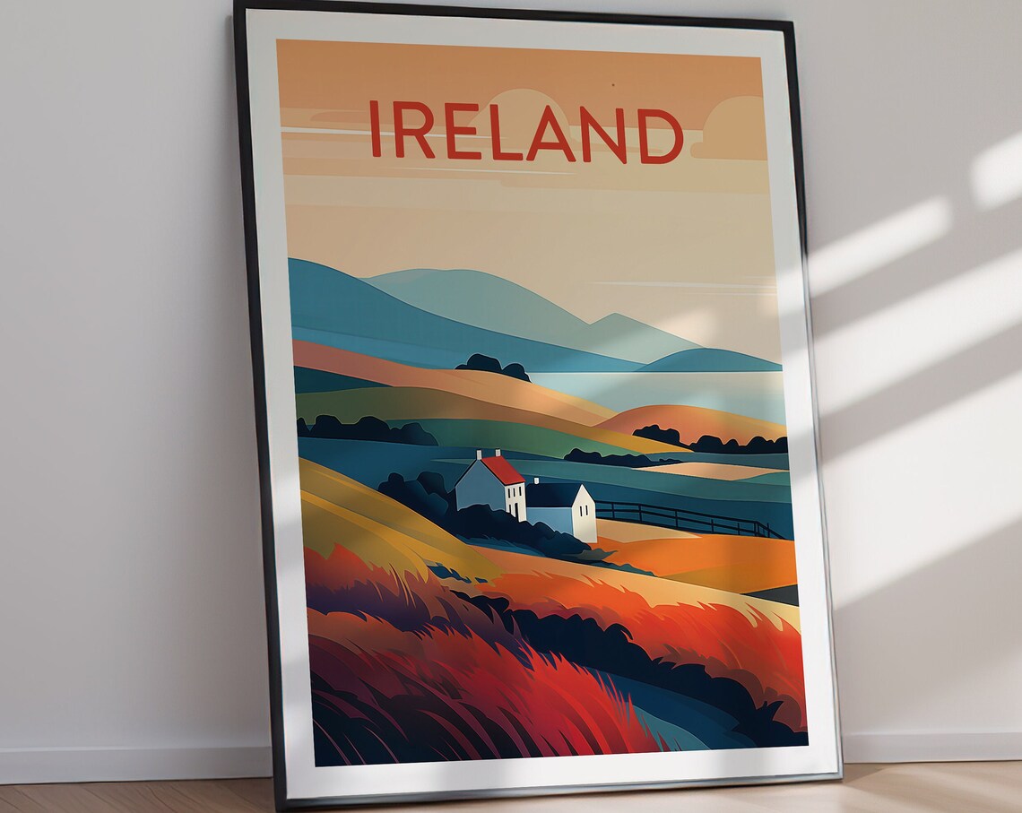 Ireland Travel Poster, Country Art Print - Image 2