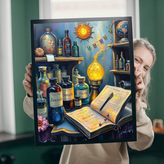 Enchanting Potion Store Jigsaw Puzzle Fantasy Art Family Activity