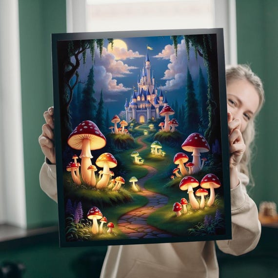 Fantasy Mushroom Castle Puzzle Enchanting Family Game 110520 Pieces