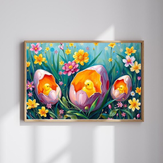 Flower Chick Jigsaw Puzzle Whimsical Easter Spring Family Fun