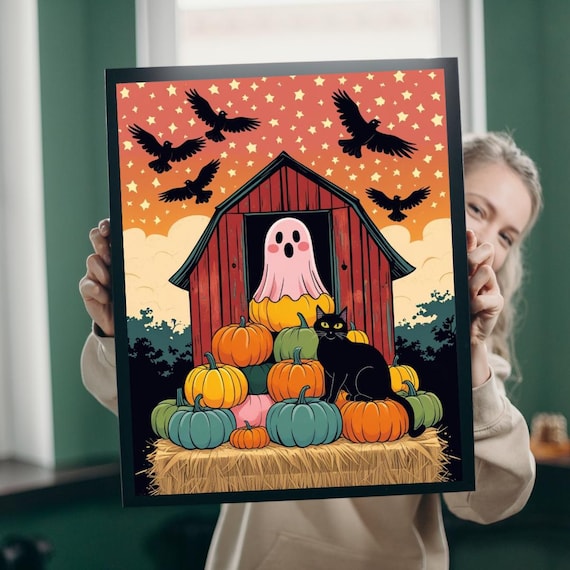 Haunted Barn Jigsaw Puzzle Spooky Halloween Family Game