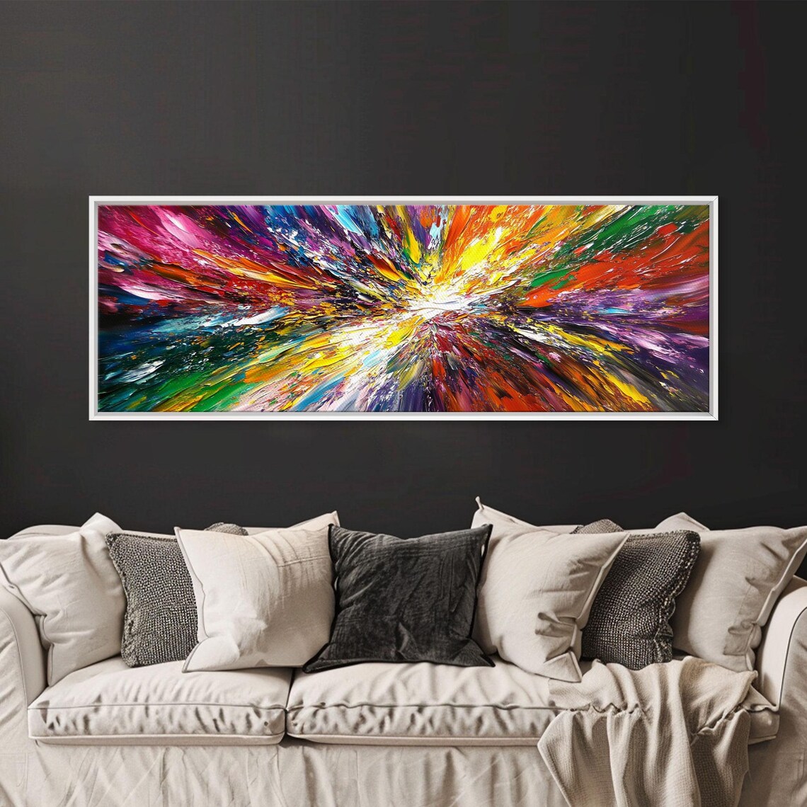 Light Tunnel Abstract Art Print, Color Splash - Image 6