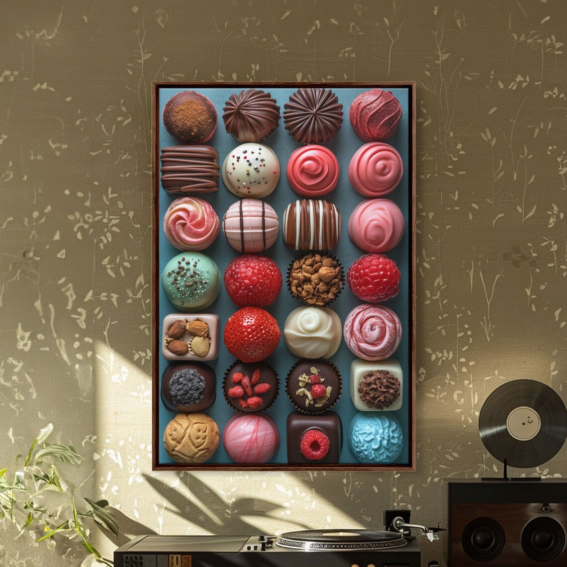 Chocolate Candy Kitchen Art Print, Pink Aesthetic - Image 5