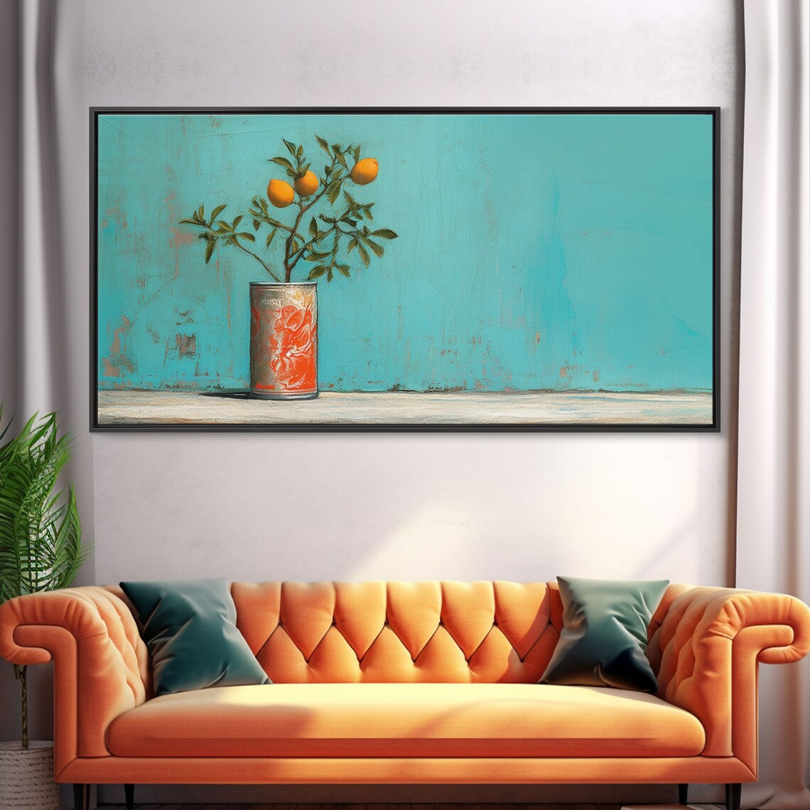 Orange Tree In Soda Can, Panoramic Wall Art Print - Image 5
