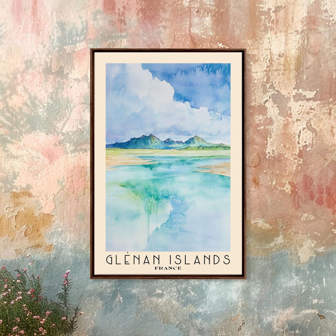 Glenan Islands France Tranquil Lagoon Turquoise Shallows Poster - Image 3
