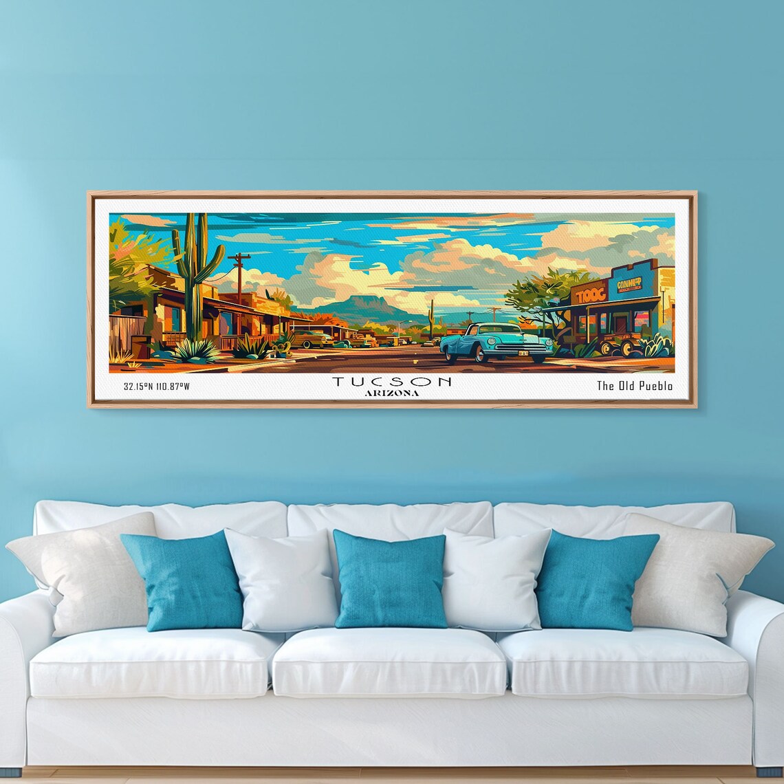 Tucson Arizona Mid-Century Modern Travel Poster - Image 2